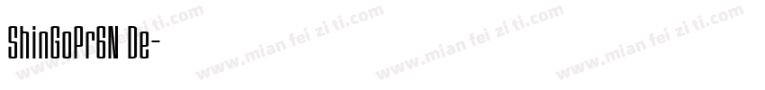 ShinGoPr6N De字体转换